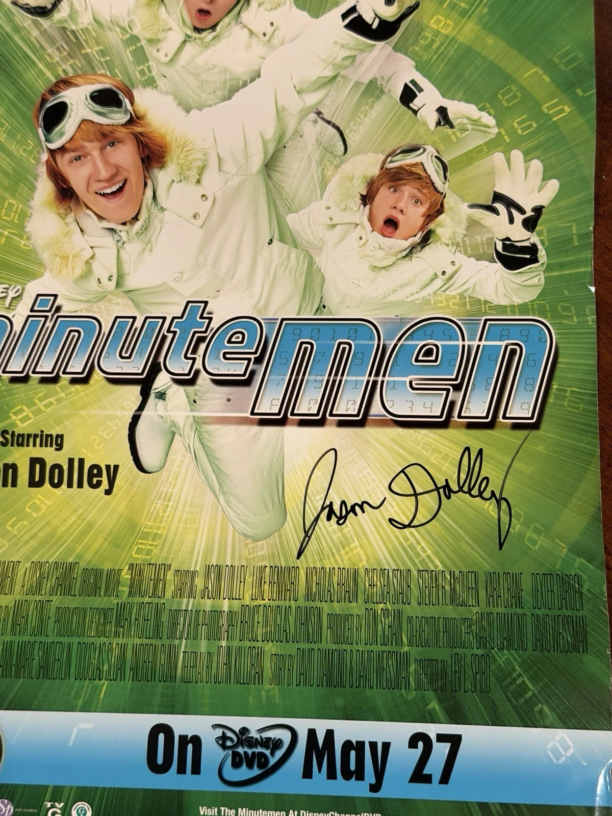 Jason Dolley — EXCLUSIVE KEWL Merch Minutemen Poster 9x14 SIGNED by Disney Star Jason Dolley, изображение 3