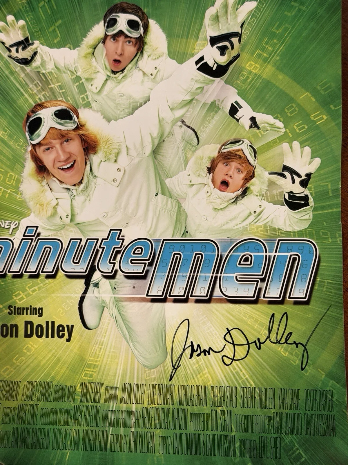 Jason Dolley — EXCLUSIVE KEWL Merch Minutemen Poster 9x14 SIGNED by Disney Star Jason Dolley, изображение 4