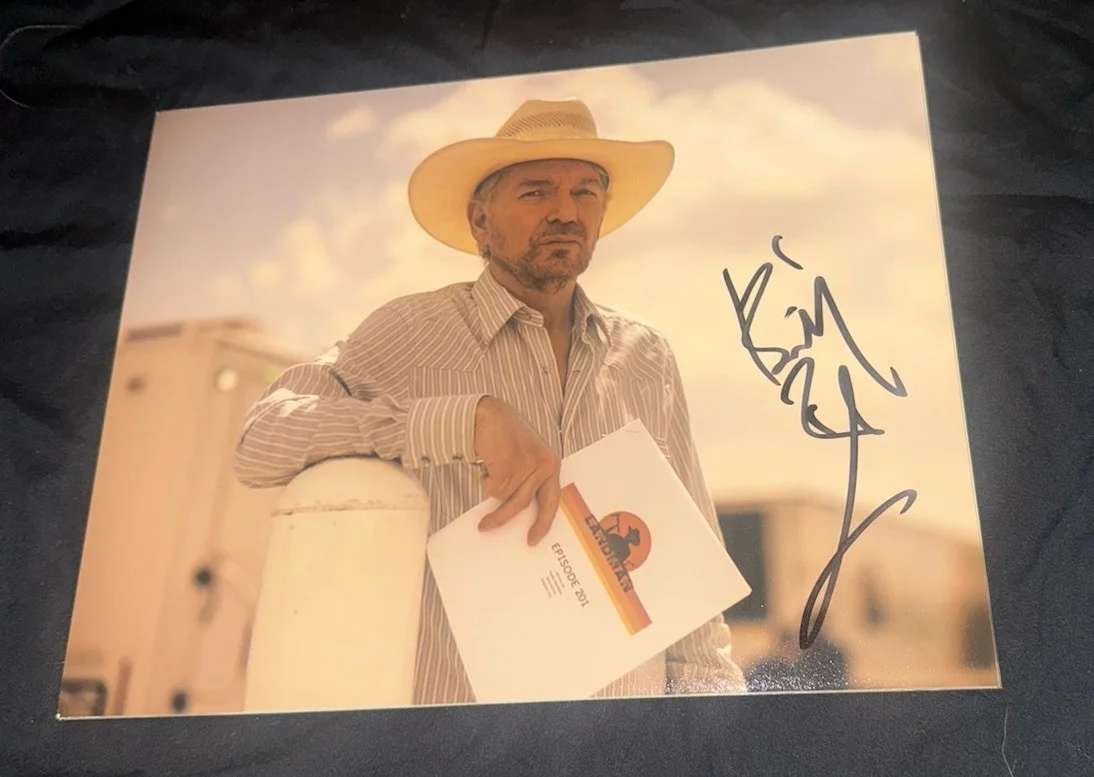 Billy Bob Thorton — Billy Bob Thorton signed 8x10 photo Landman poster Tommy Norris Land Man proof, изображение 2