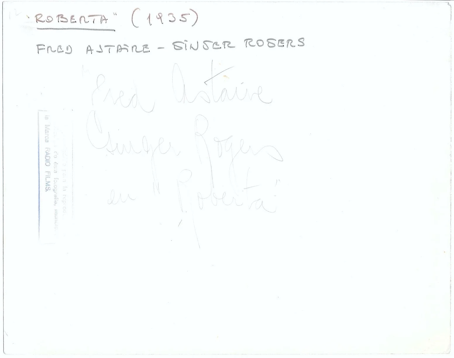 Roberta 1x ORIGINAL Press Studio Still Fred Astaire Ginger Rogers, image 2