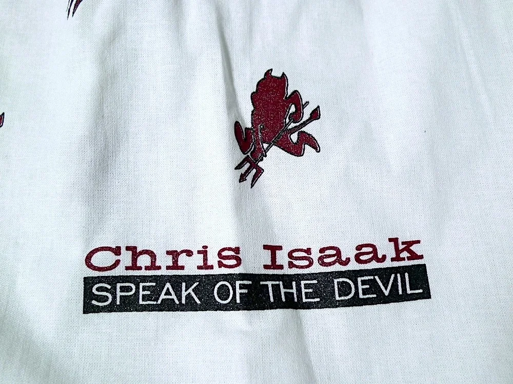 Chris Isaak Speak Of The Devil Tour 1999 Autographed Signed Boxers, изображение 3
