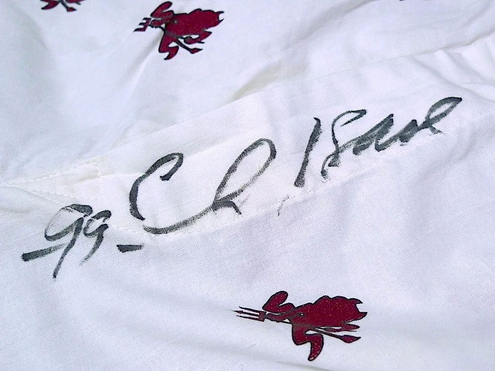 Chris Isaak Speak Of The Devil Tour 1999 Autographed Signed Boxers, изображение 5
