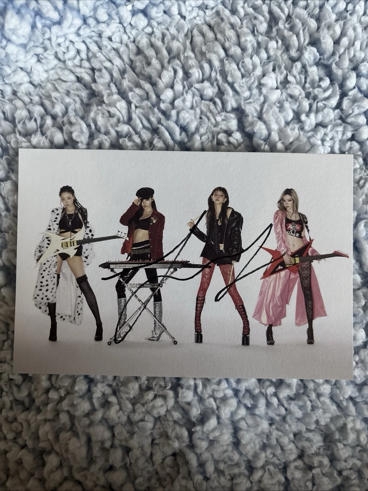 aespa Signed Autographed Richman Postcard, image 4
