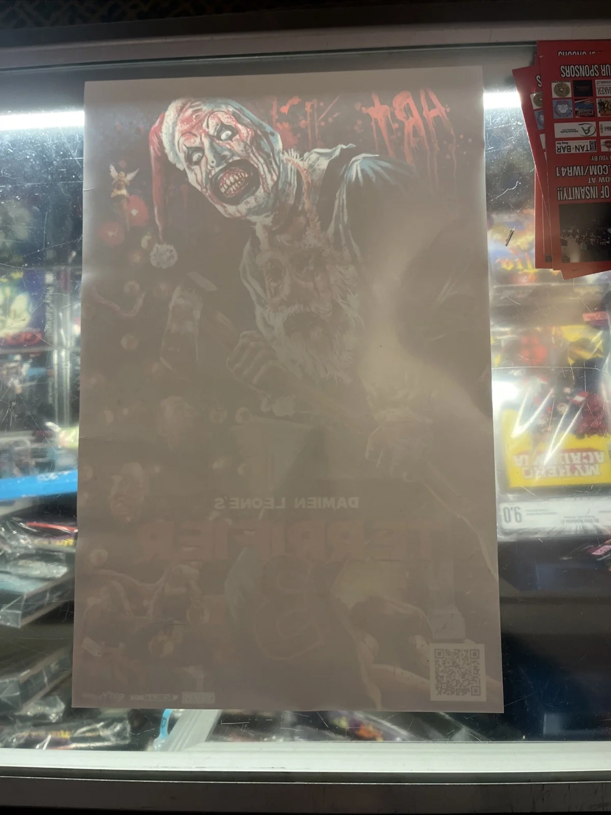 David Howard Thornton — David Howard Thornton Terrifier 3 signed 11x17 photo Art the Clown, изображение 2