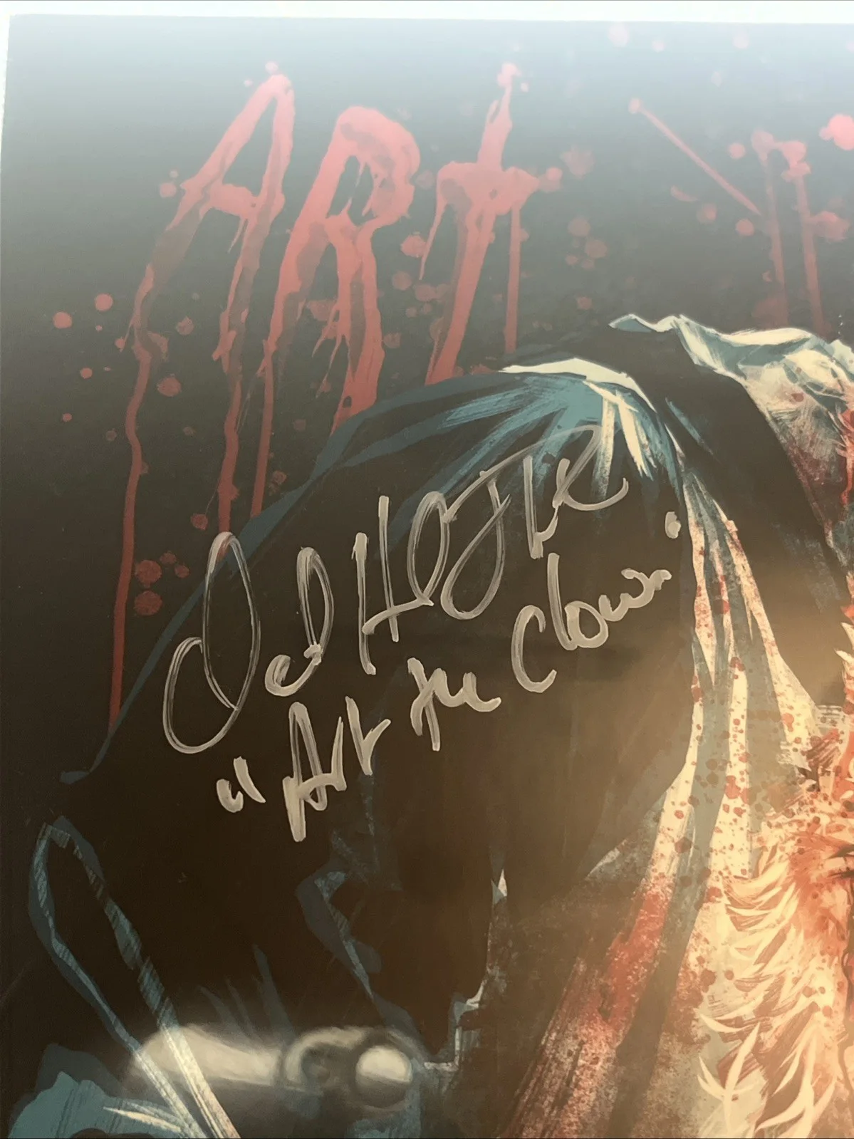 David Howard Thornton — David Howard Thornton Terrifier 3 signed 11x17 photo Art the Clown, изображение 3