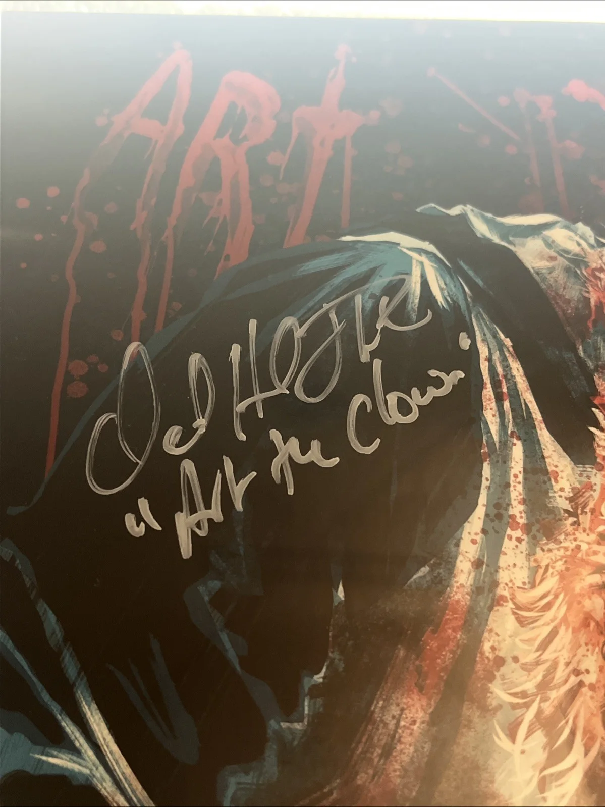 David Howard Thornton — David Howard Thornton Terrifier 3 signed 11x17 photo Art the Clown, изображение 4
