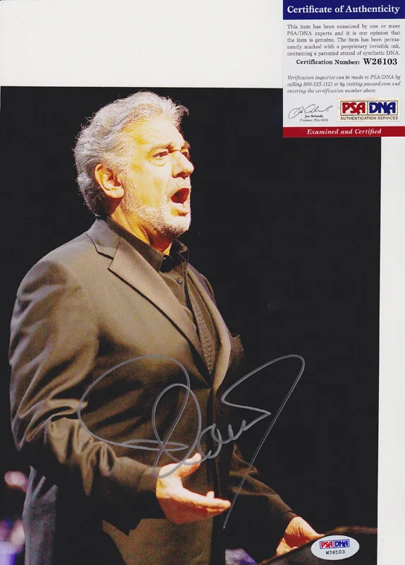 Placido Domingo — Placido Domingo The Three Tenors Signed Autograph 8x10 Photo PSA/DNA COA #2