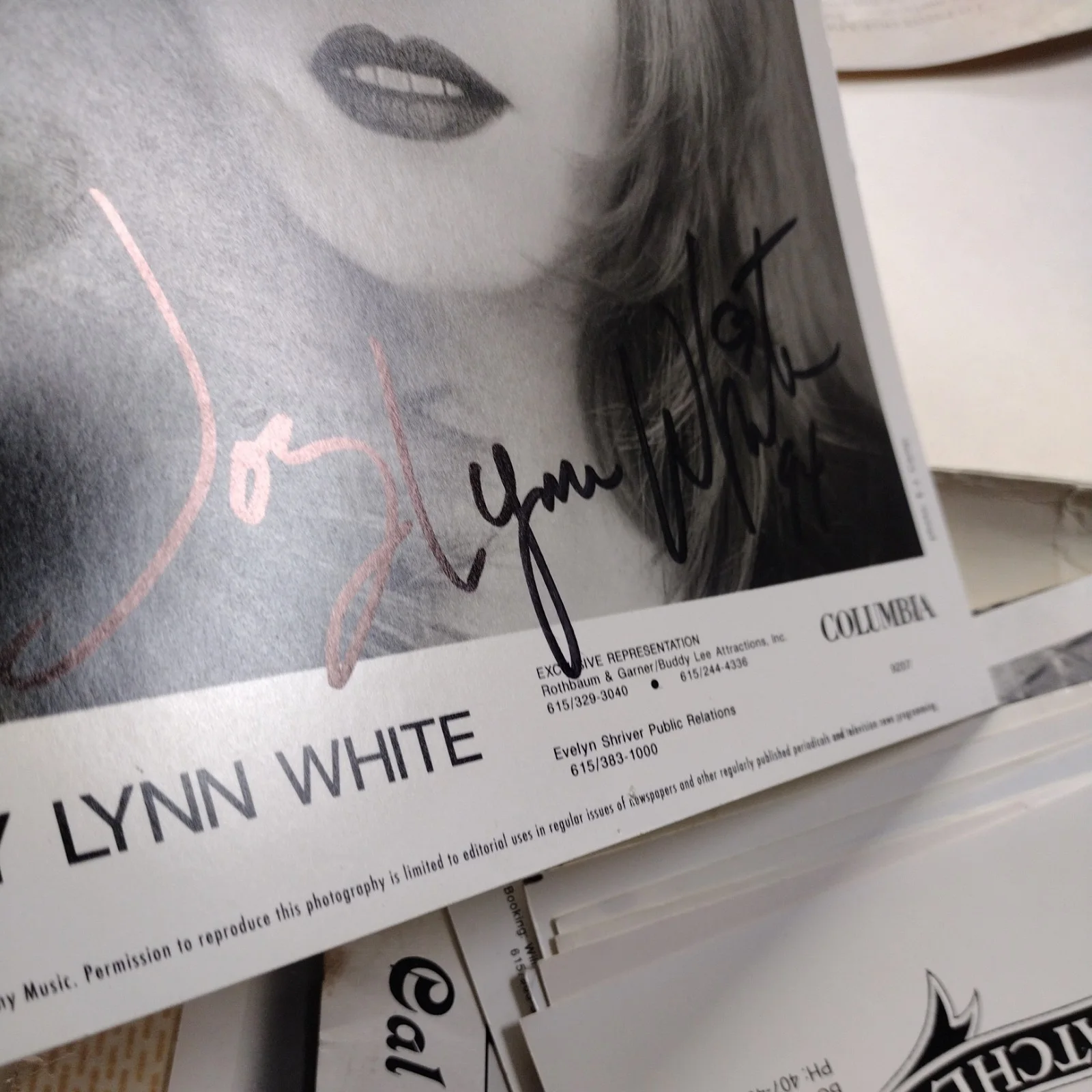 Joy White Autographed Signed 8x10 Publicity Photograph, image 3