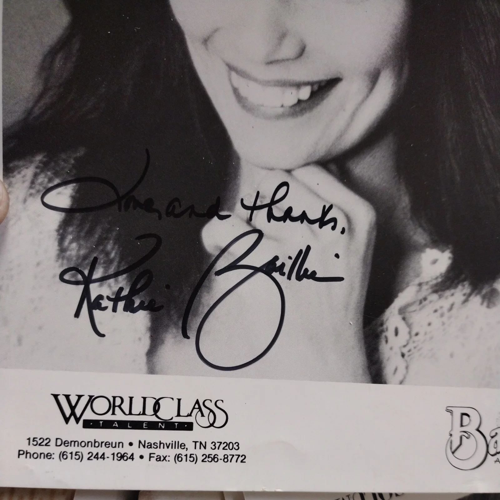 Michael Bonagura & Kathie Baillie - Signed B&W Photograph, изображение 3
