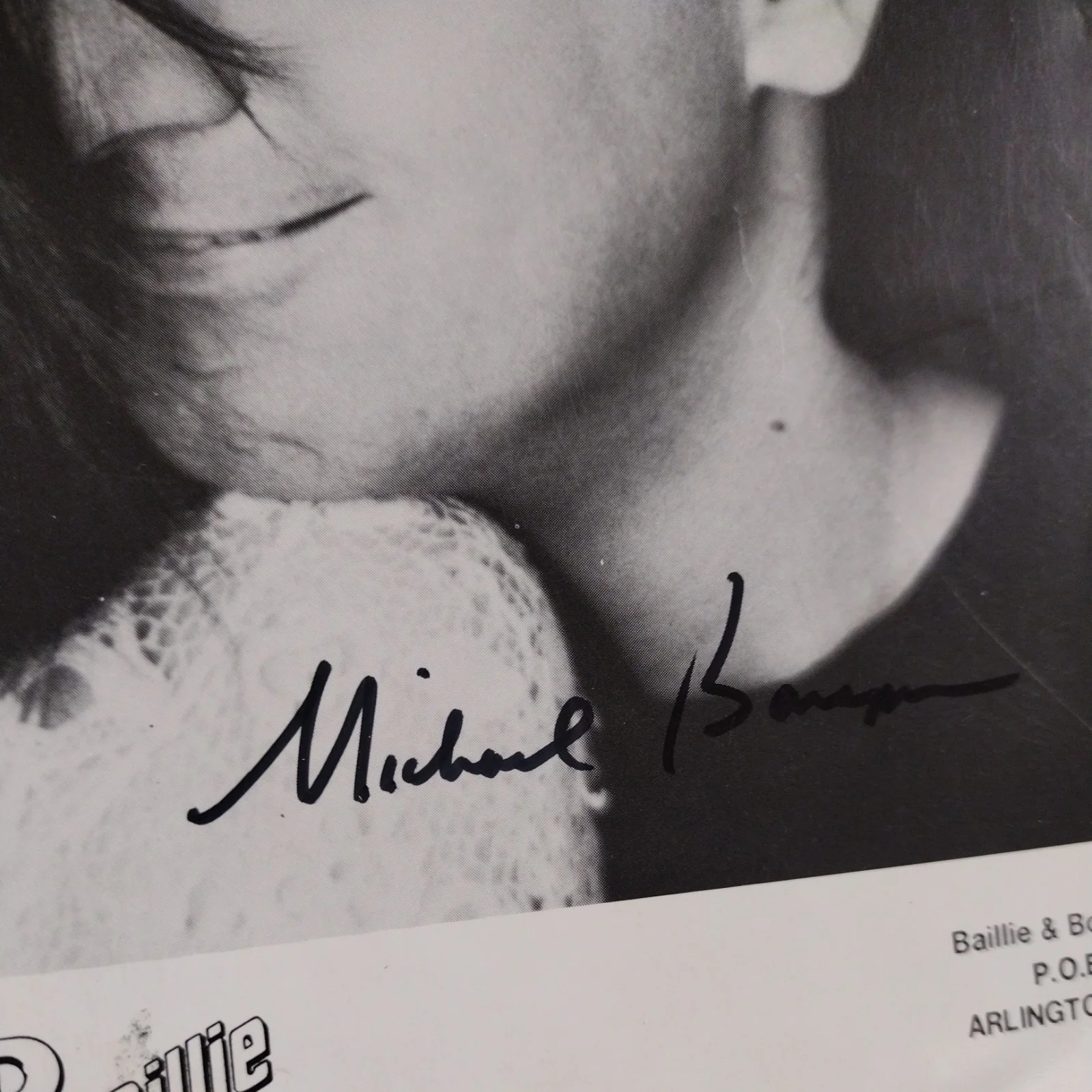 Michael Bonagura & Kathie Baillie - Signed B&W Photograph, изображение 4