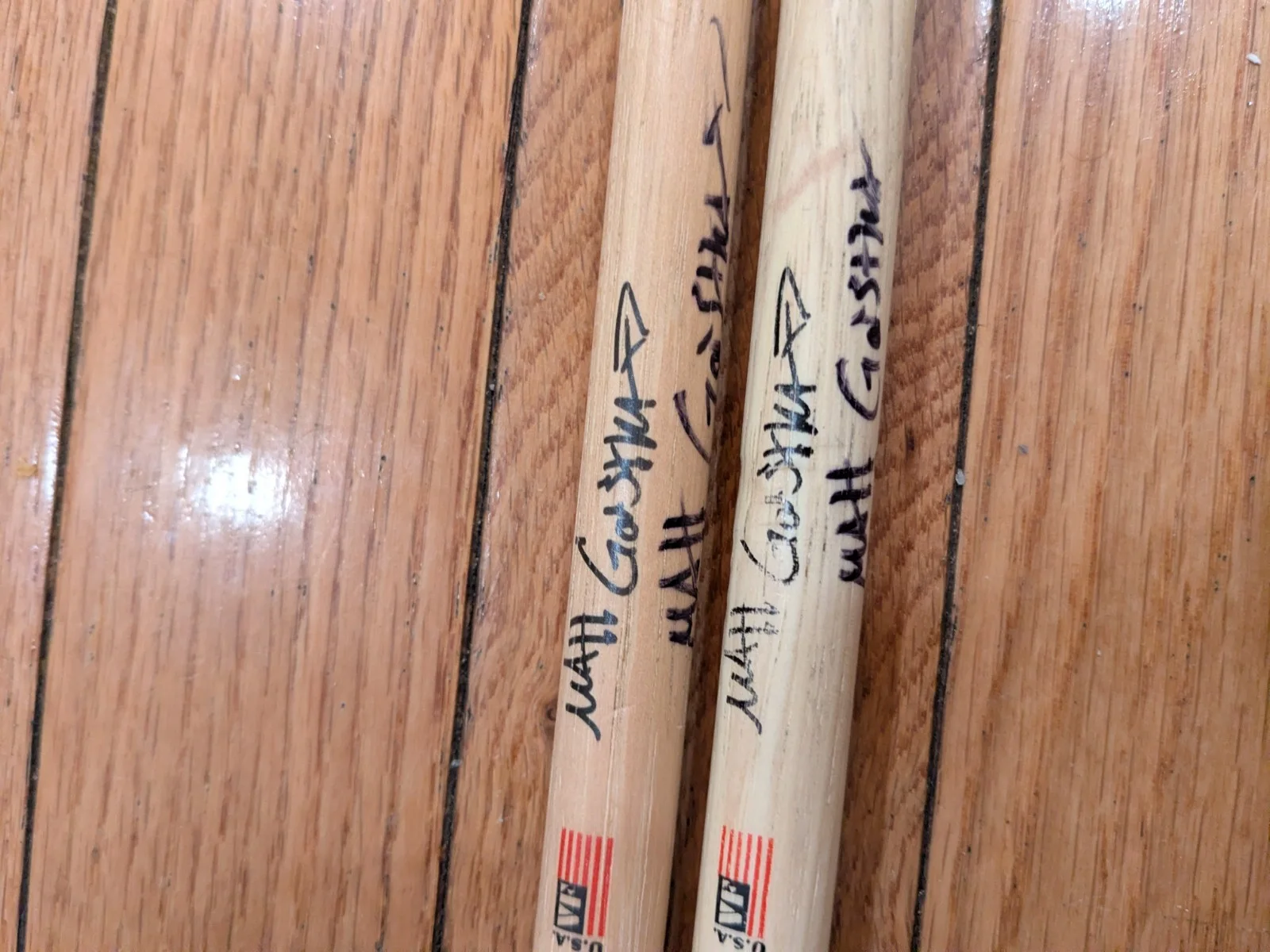 Matt Gartska Used And Signed Drumsticks Animals As Leaders Vic Firth, изображение 2