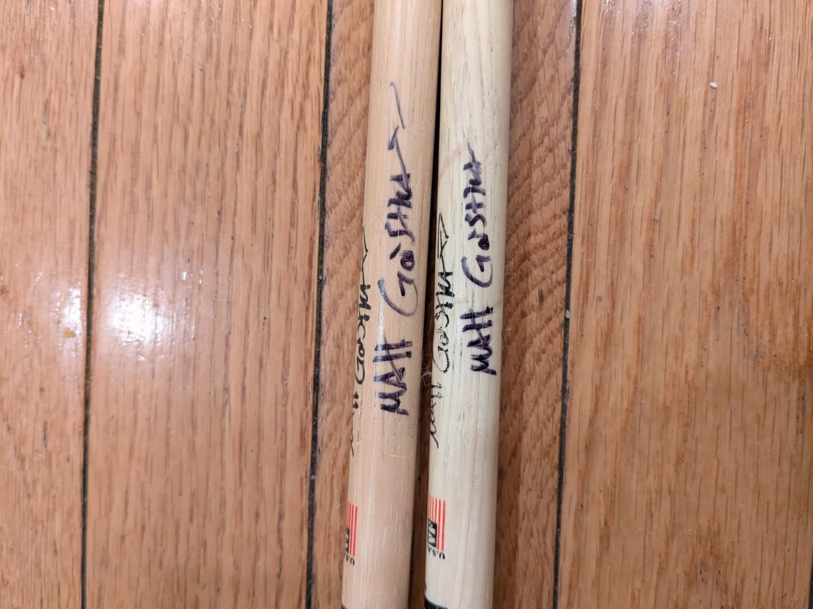 Matt Gartska Used And Signed Drumsticks Animals As Leaders Vic Firth, изображение 3