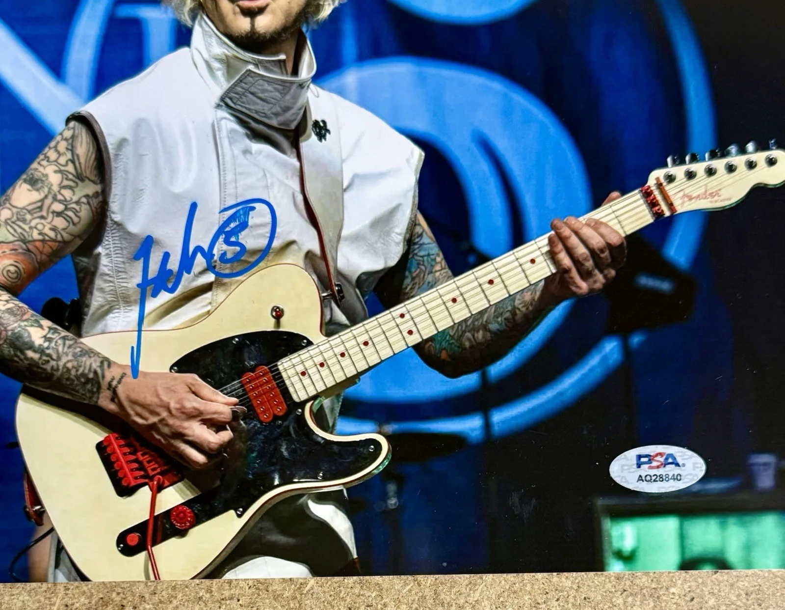 John 5 Signed Guitarist 8x10 Photo PSA COA Marilyn Manson Motley Crue Rob Zombie, изображение 2