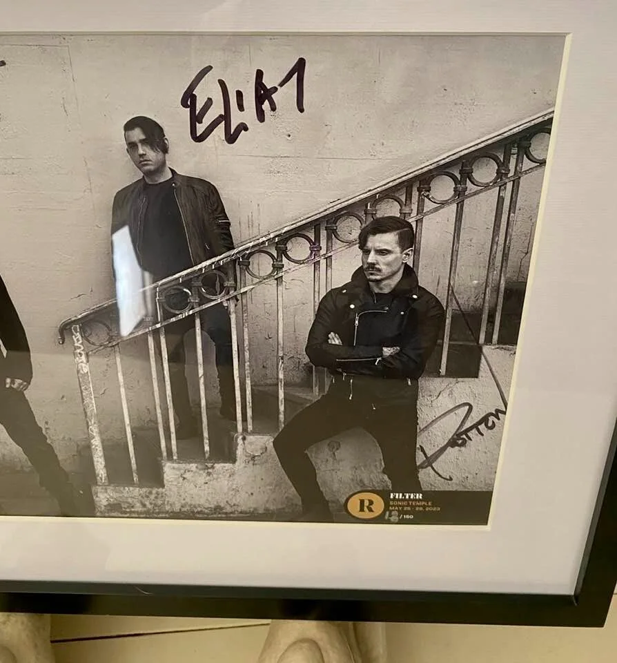 FILTER Band Signed Autographed Poster 17"x11" 2023 Sonic Temple Festival #19/150, изображение 3
