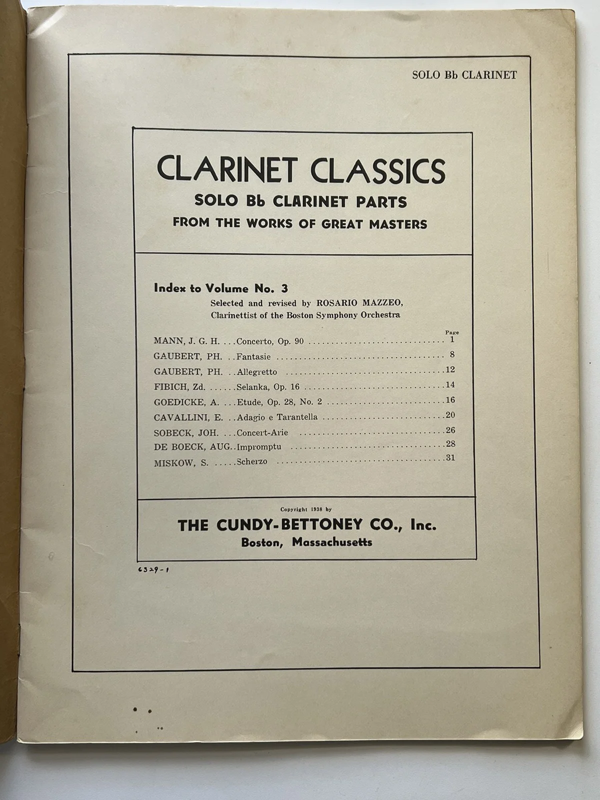 ROSARIO MAZZEO AUTOGRAPH BOSTON SYMPHONY ORCHESTRA Orig. Signed Clarinetist MSI, изображение 4