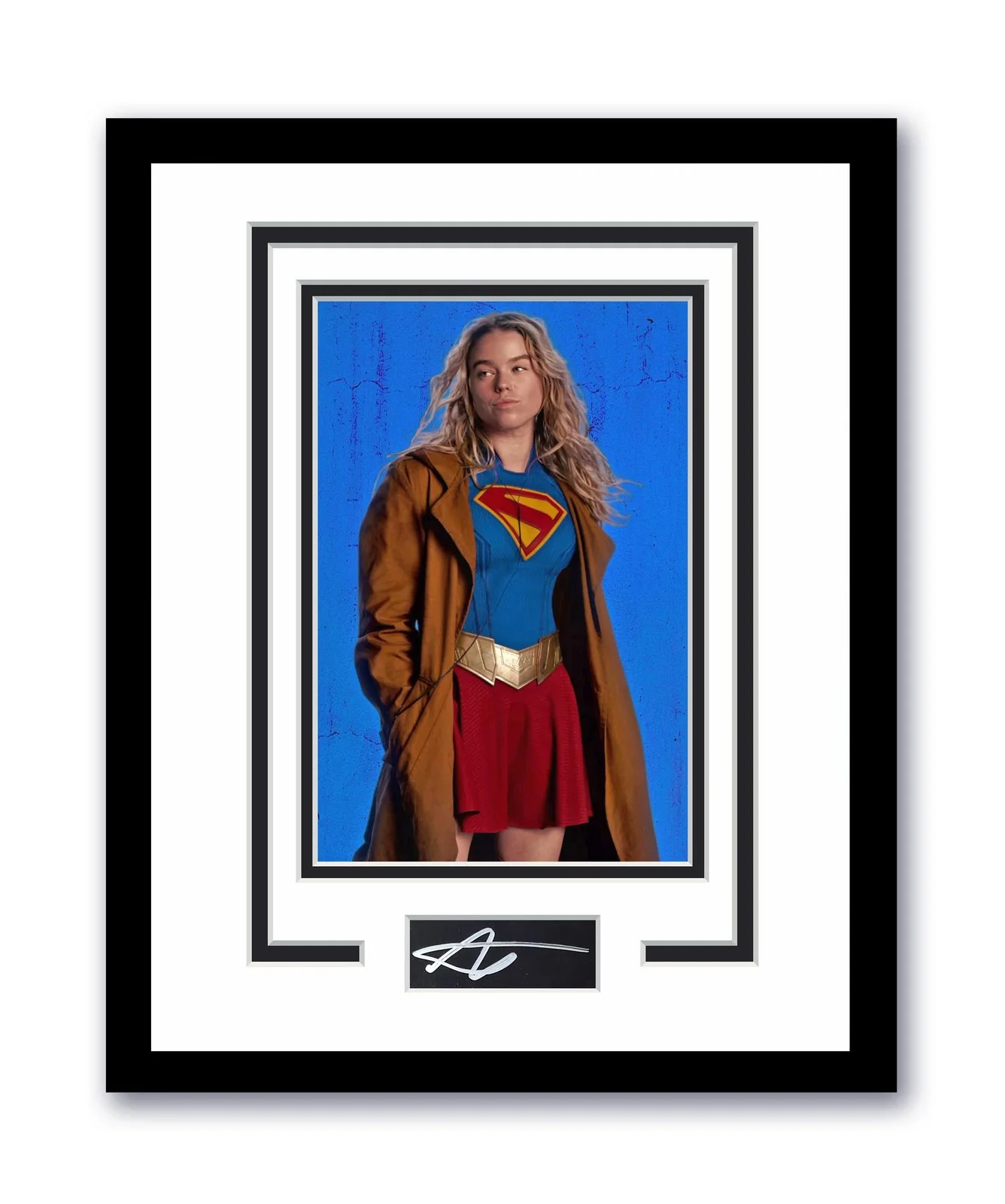 Milly Alcock — Supergirl Milly Alcock Autographed Signed 11x14 Framed Photo ACOA