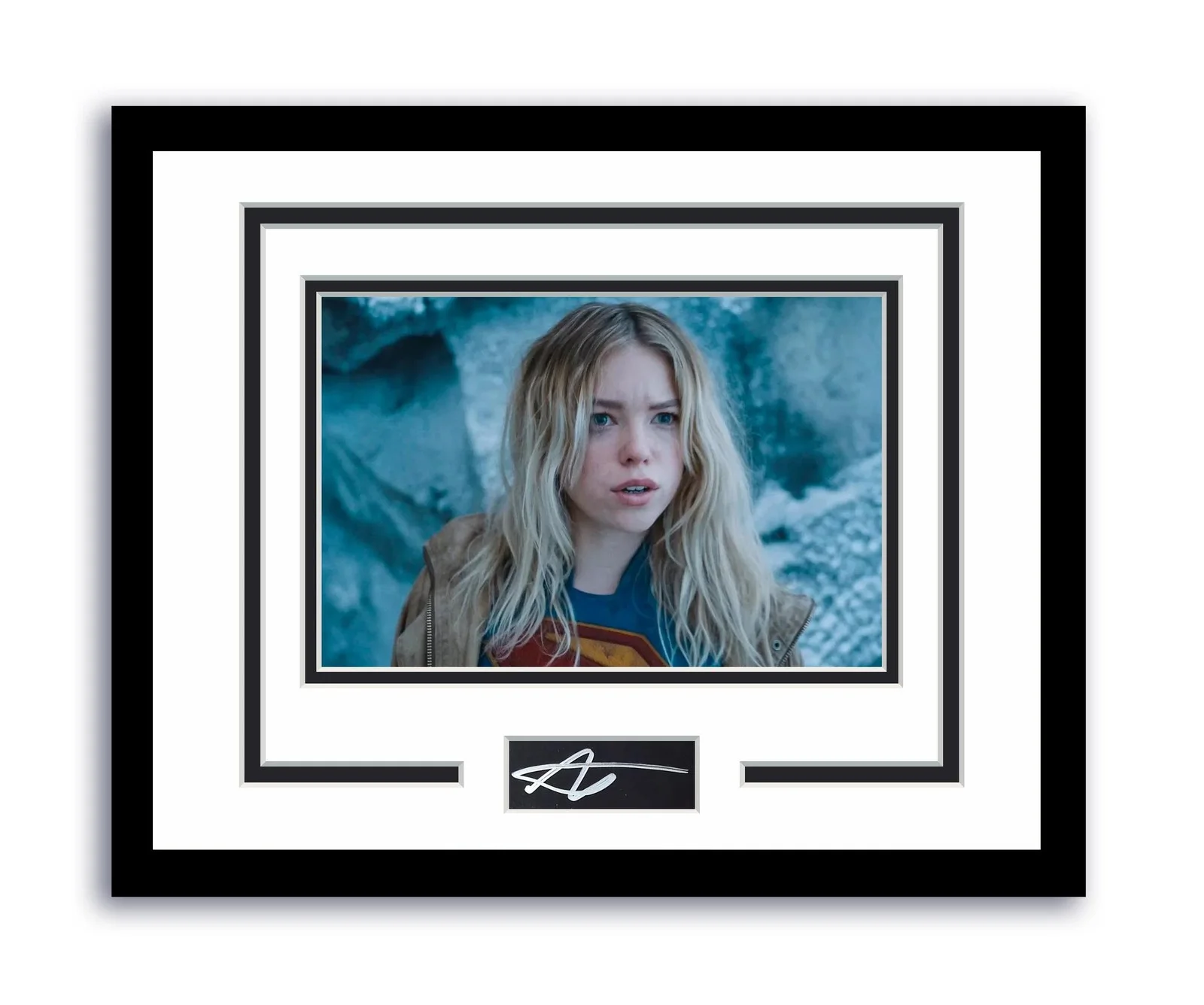 Milly Alcock — Supergirl Milly Alcock Autographed Signed 11x14 Framed Photo ACOA