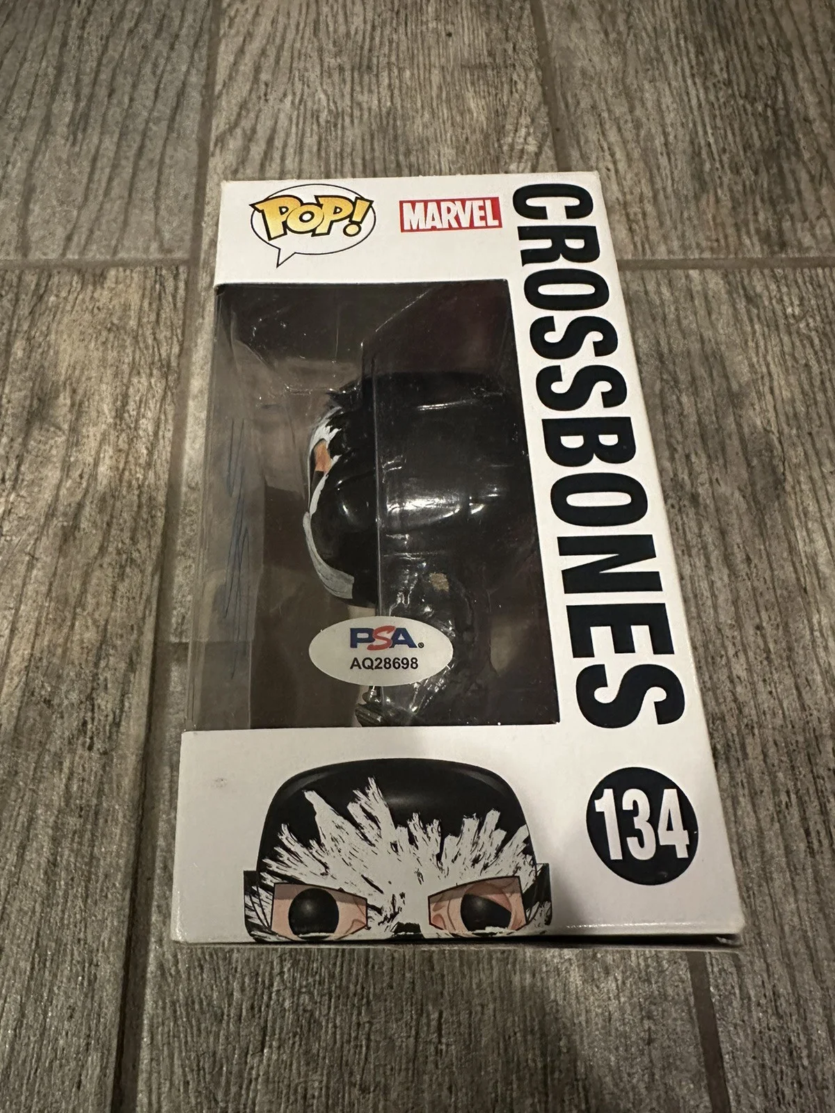FRANK GRILLO SIGNED CROSSBONES CIVIL WAR CAPTAIN AMERICA FUNKO POP PSA COA AUTO, image 2