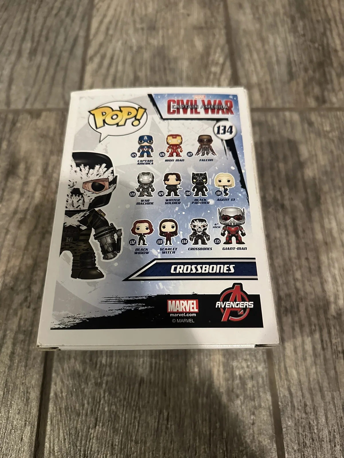 FRANK GRILLO SIGNED CROSSBONES CIVIL WAR CAPTAIN AMERICA FUNKO POP PSA COA AUTO, image 4