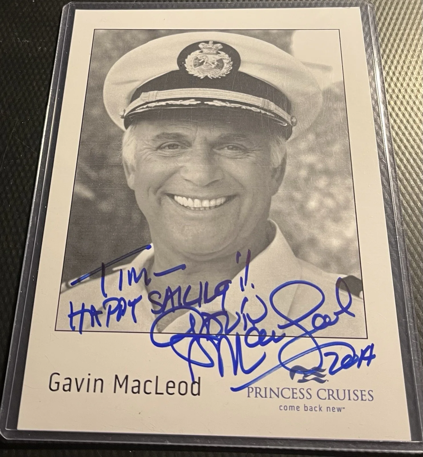 Gavin Macleod aka Love Boat Signed 5x7 Photo Autograph w/ COA & Top Loader, image 2