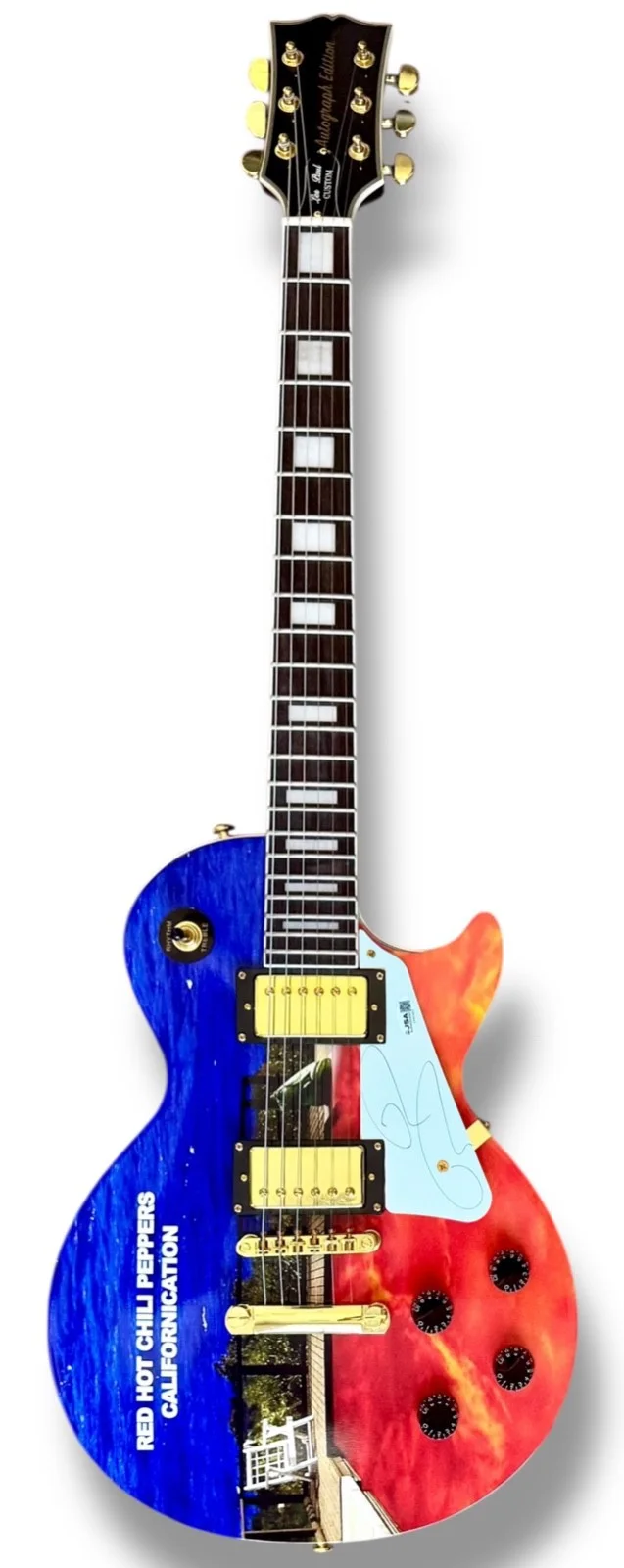 Rick Rubin Signed Guitar Custom Graphics JSA COA Red Hot Chili Peppers, изображение 2