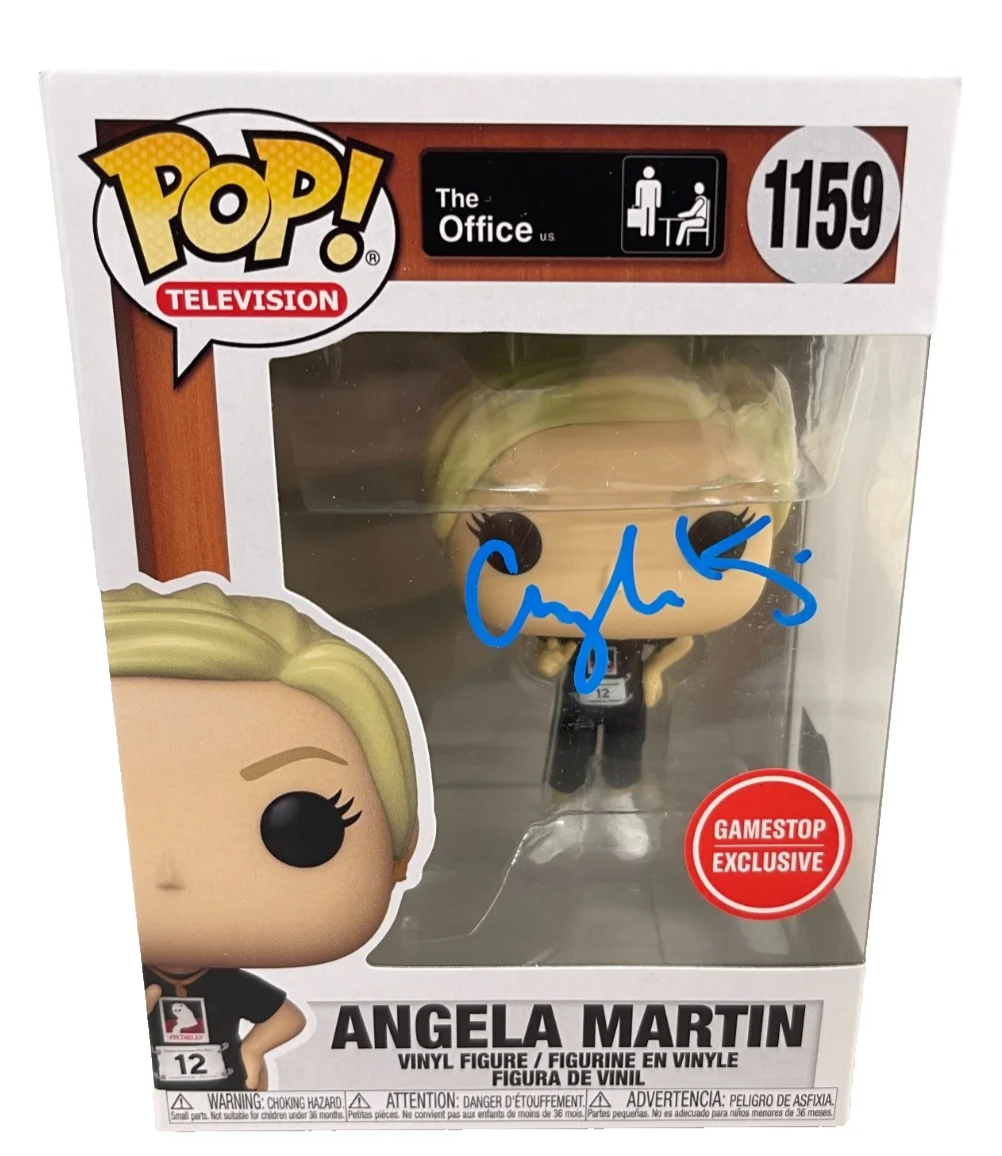 angela Kinsey — Angela Kinsey Signed Angela Martin Funko The Office Authentic Autograph Beckett