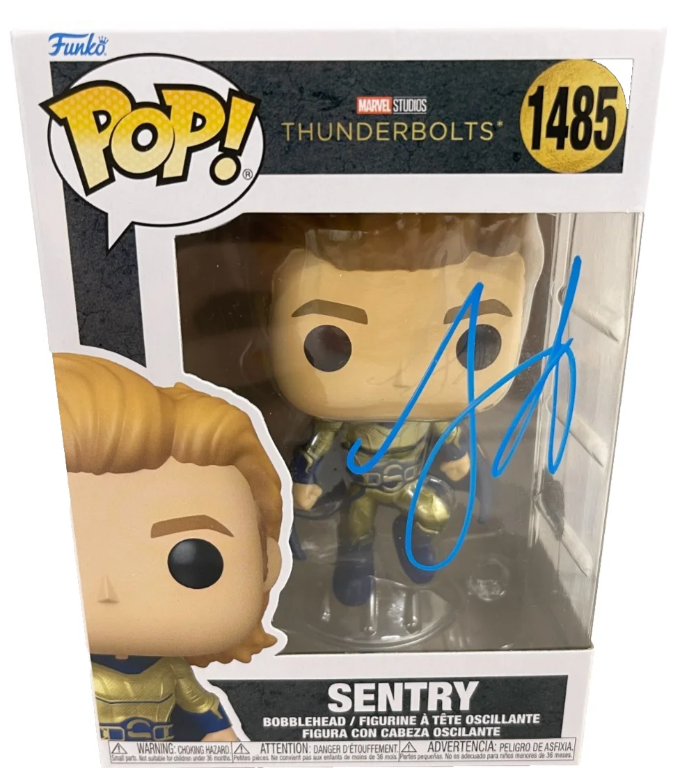 Lewis Pullman — Lewis Pullman Signed Sentry Funko Thunderbolts Marvel Autograph Beckett