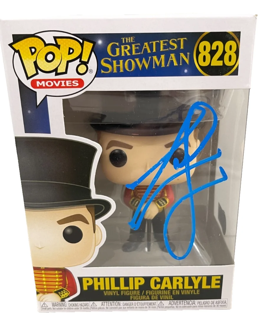 Zac Efron — Zac Efron Signed The Greatest Showman Funko 828 Authentic Autograph Beckett