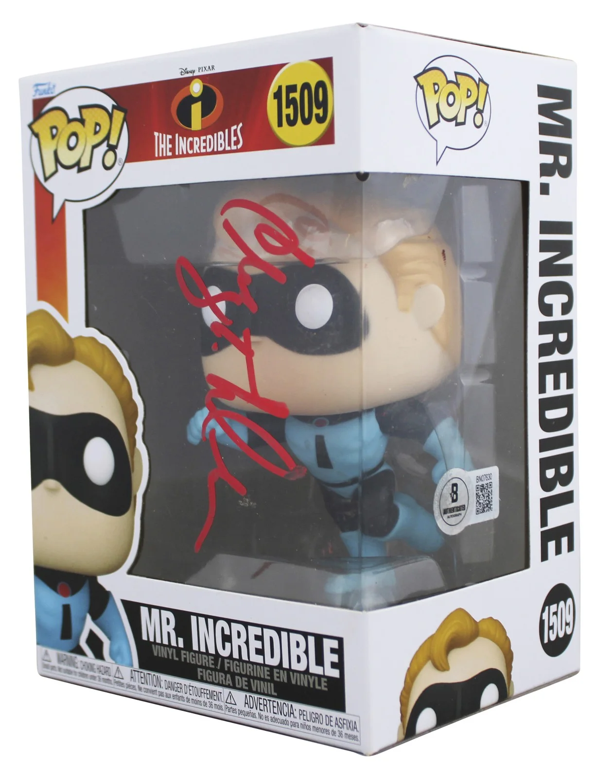 Craig T. Nelson — Craig T. Nelson Signed Mr. Incredible #1509 Funko Pop Vinyl Figure BAS #BN07630, image 2
