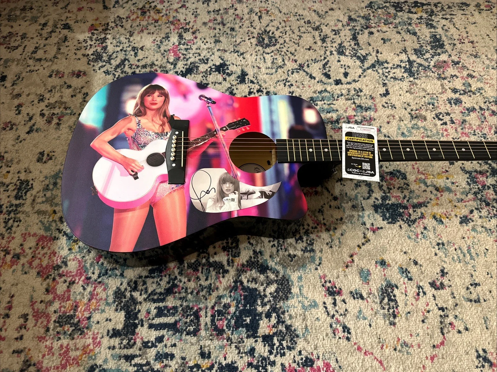 🚨 TAYLOR SWIFT Signed CUSTOM FULL SIZE Acoustic Guitar Country JSA FAST SHIP, изображение 2