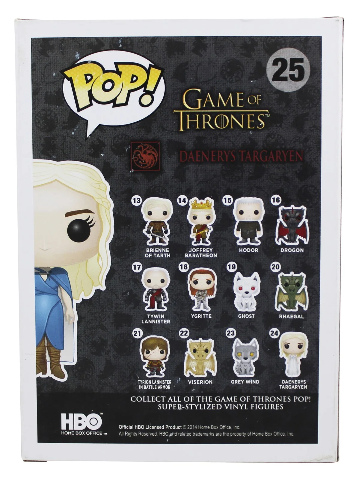 Emilia Clarke — Emilia Clarke Game of Thrones Signed Daenerys #25 Funko Pop Figure BAS #BS73921, image 4