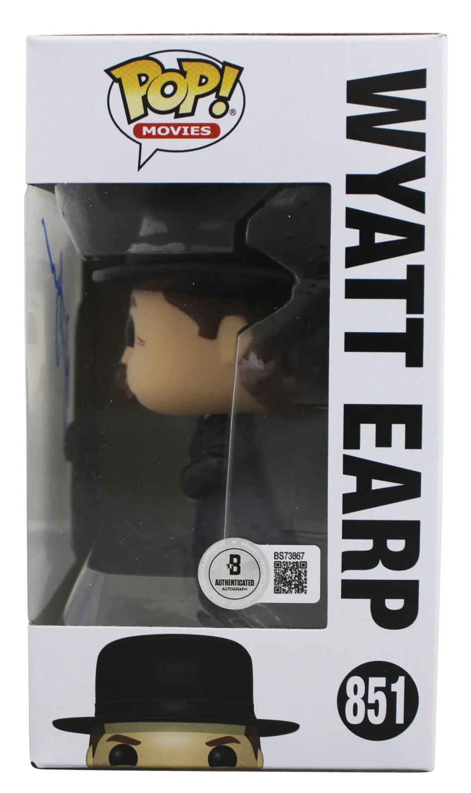 Kurt Russell — Kurt Russell Tombstone Signed Wyatt Earp #851 Funko Pop Figure BAS #BS73867, image 3
