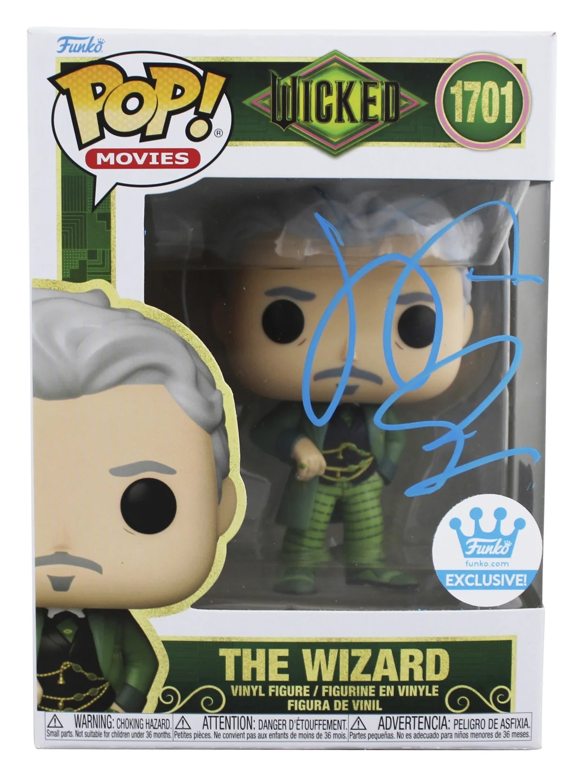 Jeff Goldblum — Jeff Goldblum Wicked Signed The Wizard #1701 Funko Pop Vinyl Figure BAS #BQ59190