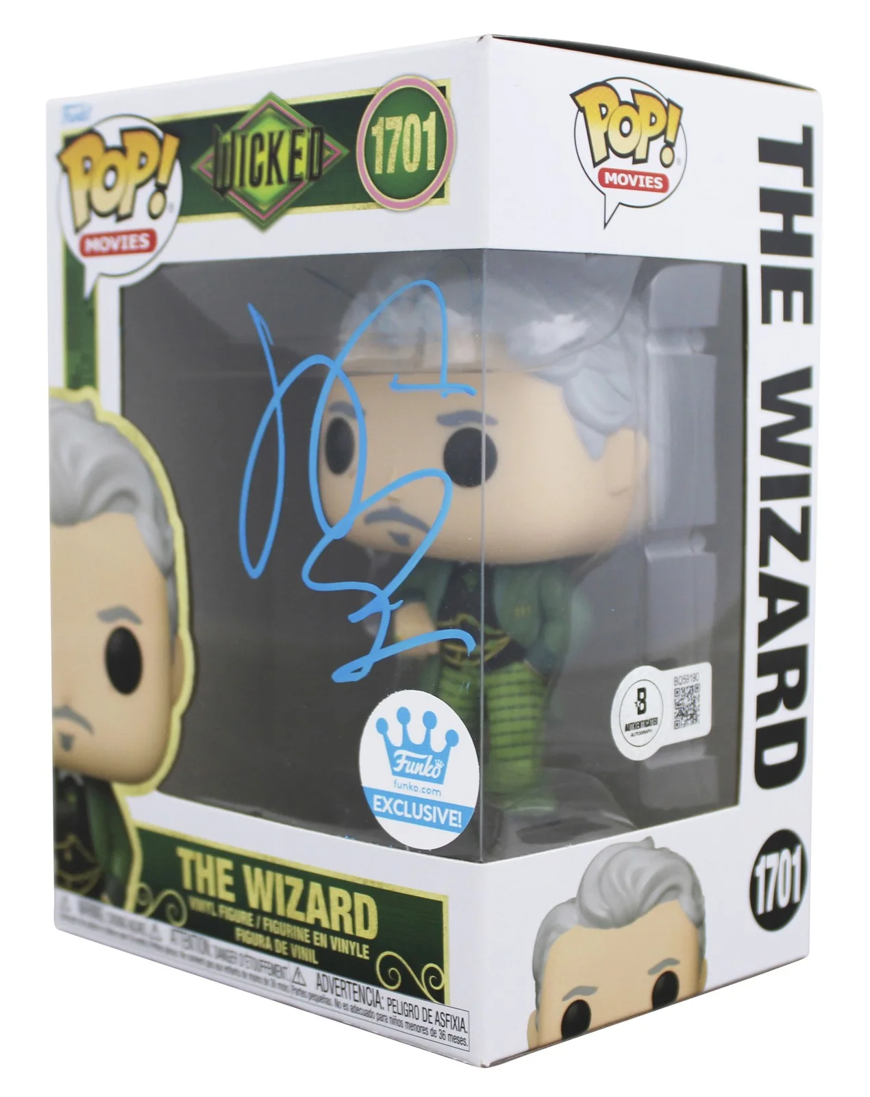 Jeff Goldblum — Jeff Goldblum Wicked Signed The Wizard #1701 Funko Pop Vinyl Figure BAS #BQ59190, image 2