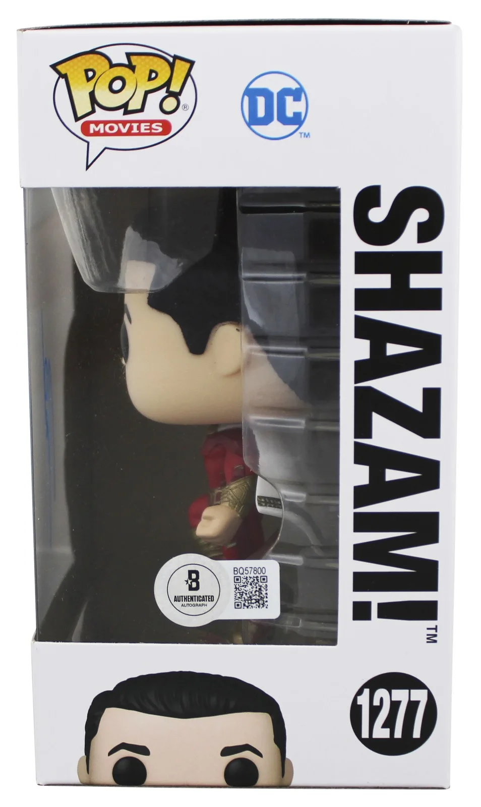 Zachary Levi — Zachary Levi Authentic Signed Shazam! #1277 Funko Pop Vinyl Figure BAS #BQ57800, изображение 3