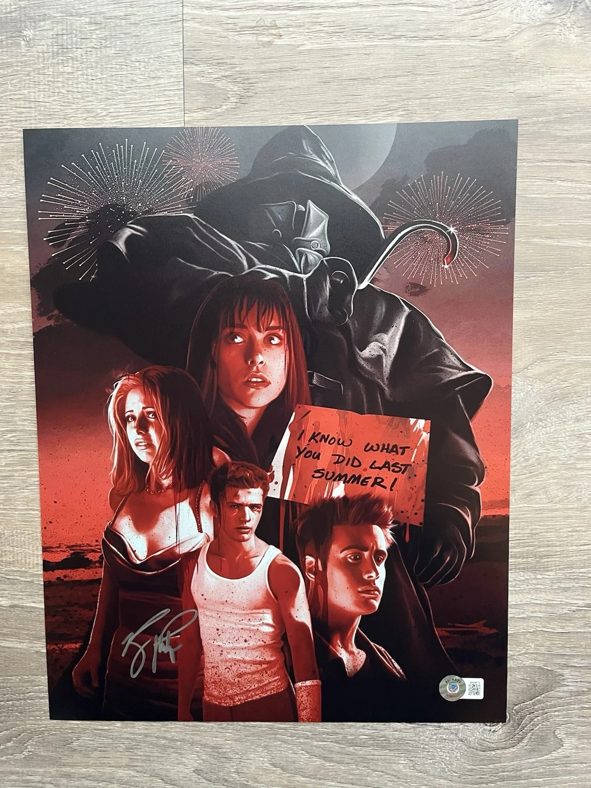 Ryan Phillippe Signed I Know What You Did Last Summer 11x14 Photo Beckett COA, изображение 2