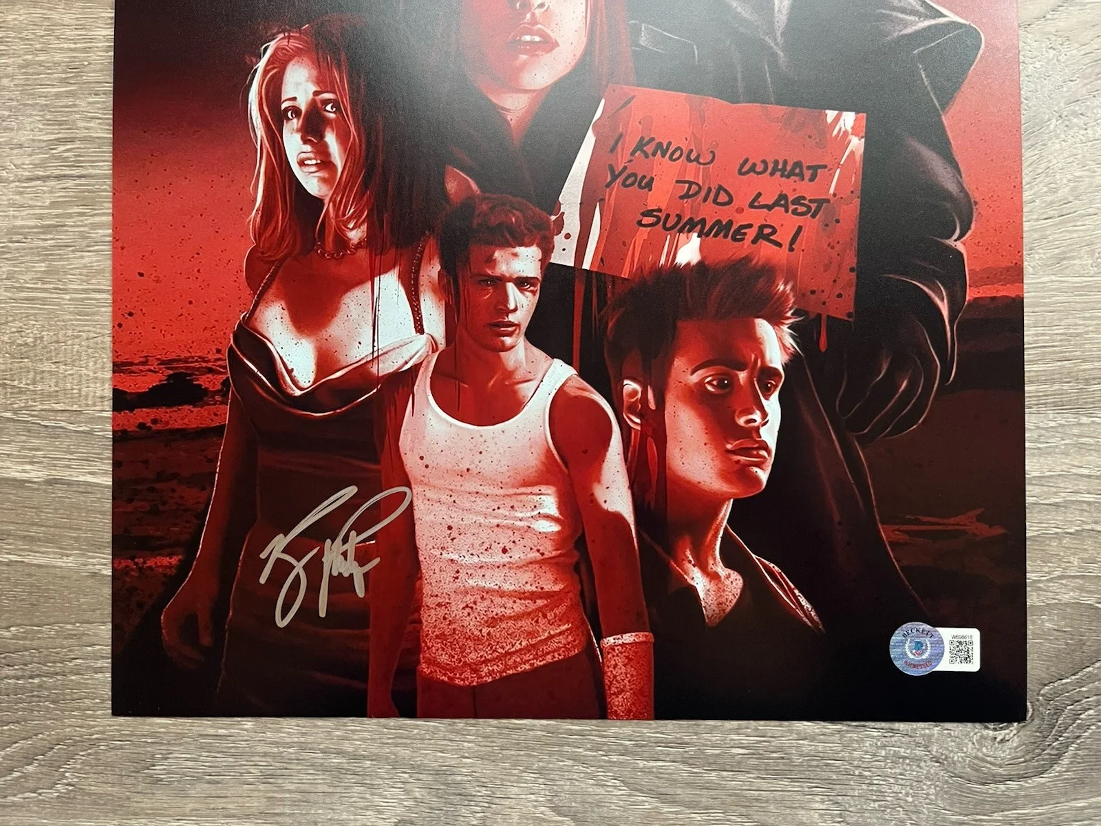 Ryan Phillippe Signed I Know What You Did Last Summer 11x14 Photo Beckett COA, изображение 3