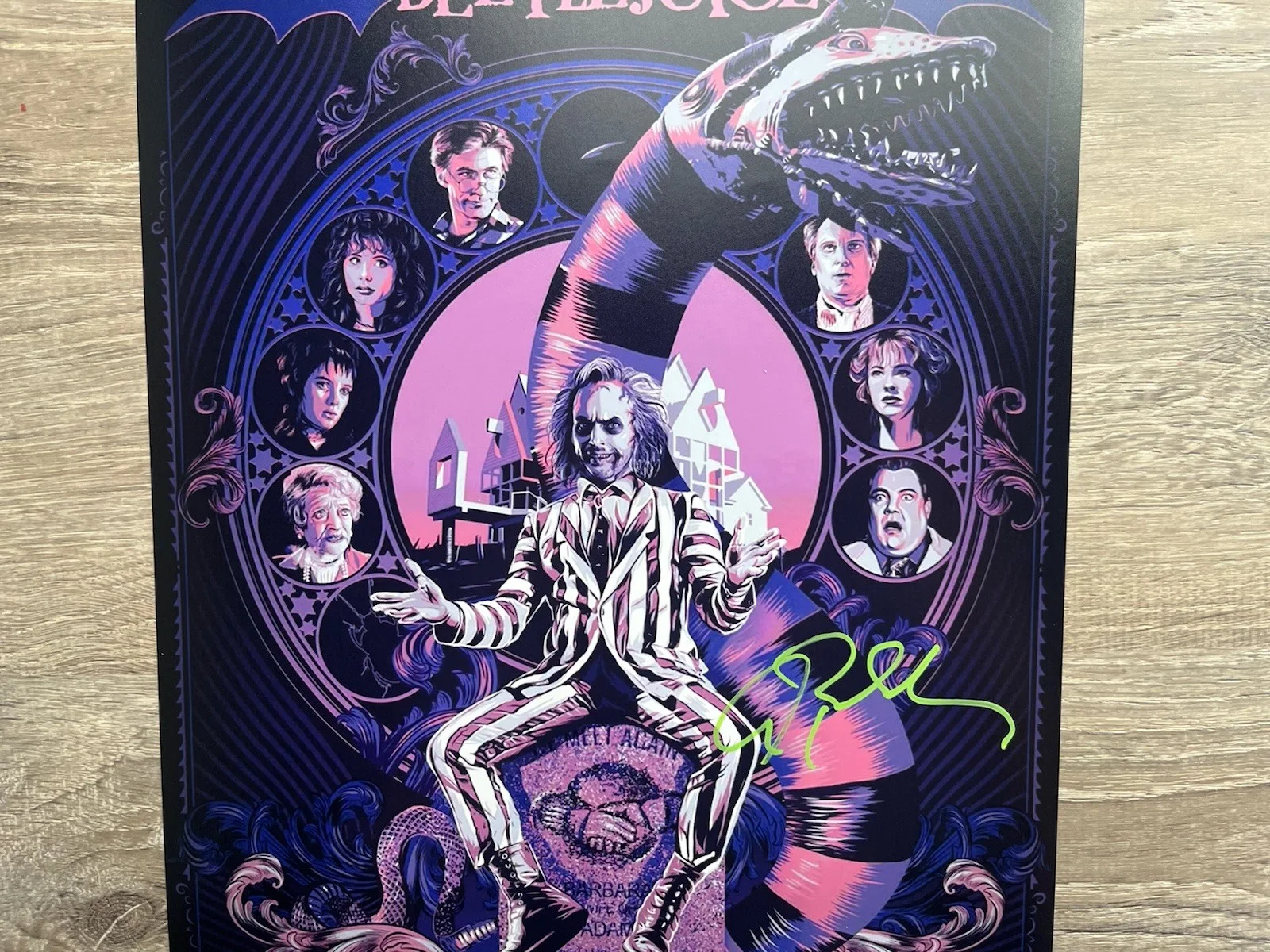 Alec Baldwin — Alec Baldwin Signed Beetlejuice 11x17 Photo JSA COA Adam Maitland Horror Auto, изображение 3