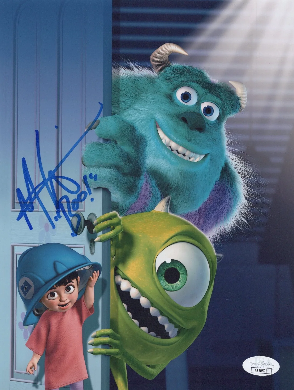 MARY GIBBS — MARY GIBBS Authentic Hand-Signed "MONSTERS INC~ BOO" 8x10 Photo (JSA COA)