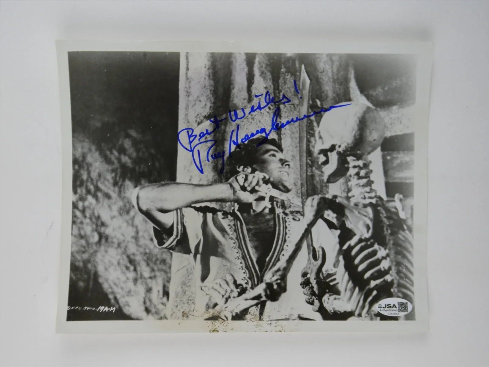 Ray Harryhausen — Ray Harryhausen Signed 8x10 Photo Autographed Jason and the Argonauts JSA COA, image 2