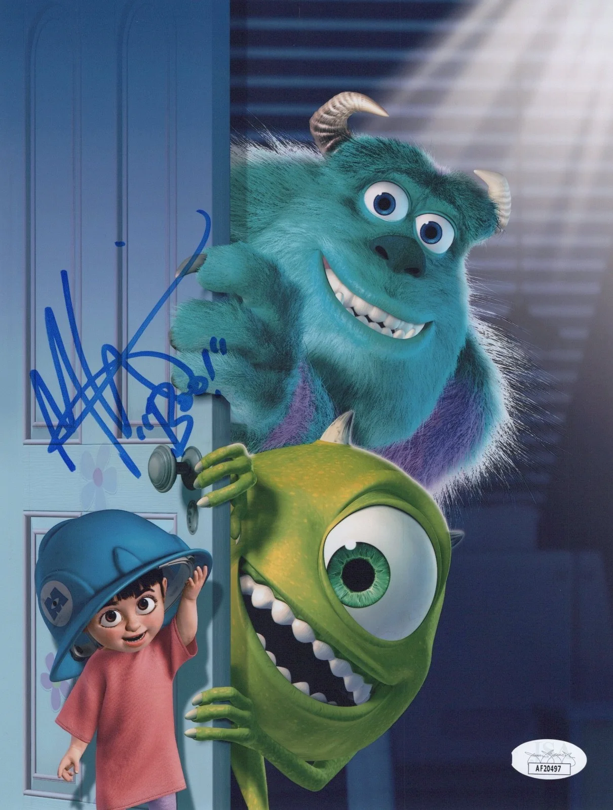 MARY GIBBS — MARY GIBBS Authentic Hand-Signed "MONSTERS INC~ BOO" 8x10 Photo (JSA COA)