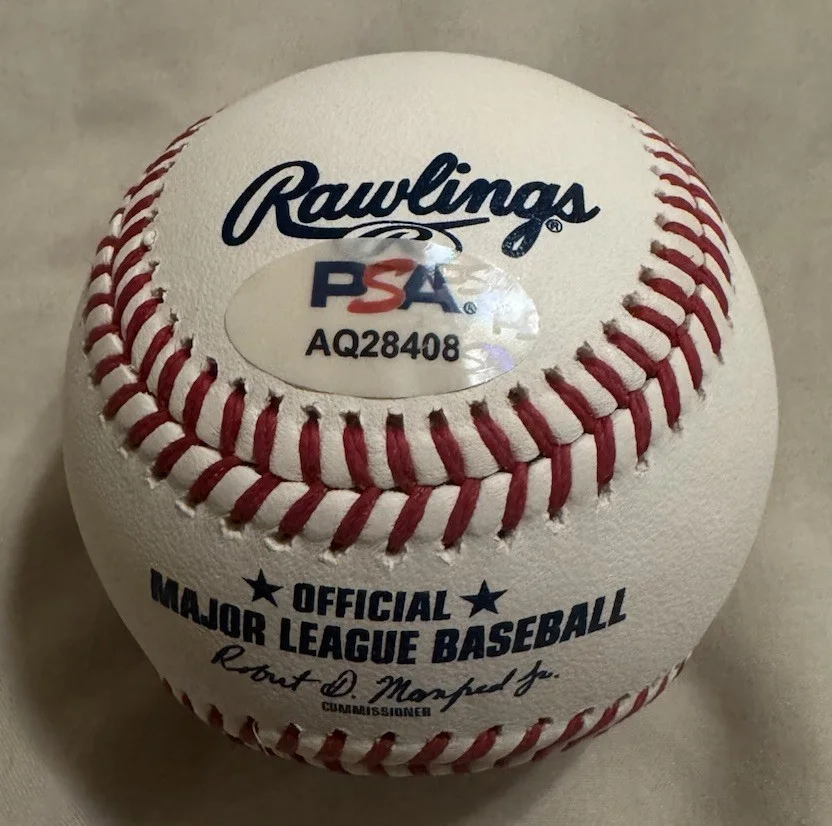 Kevin James — Kevin James Signed Autographed ROMLB Baseball Actor King Of Queens (PSA DNA) COA, image 2