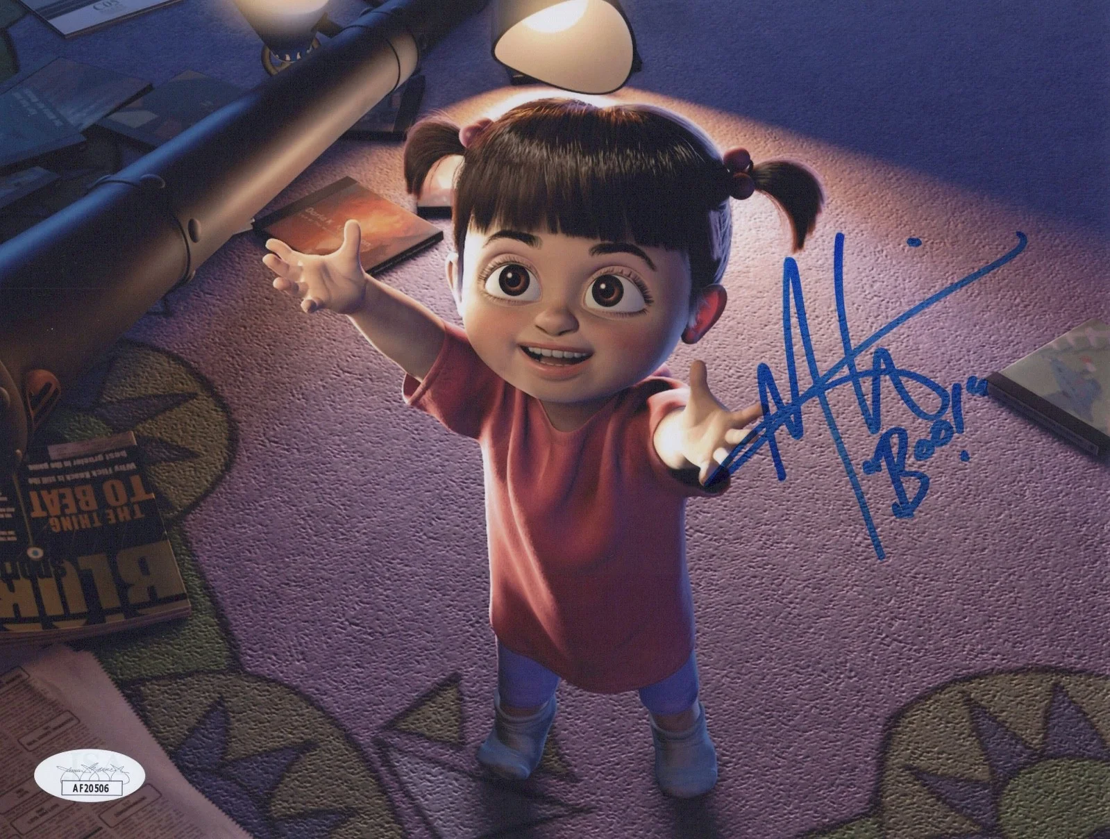 MARY GIBBS — MARY GIBBS Authentic Hand-Signed "MONSTERS INC~ BOO" 8x10 Photo (JSA COA)