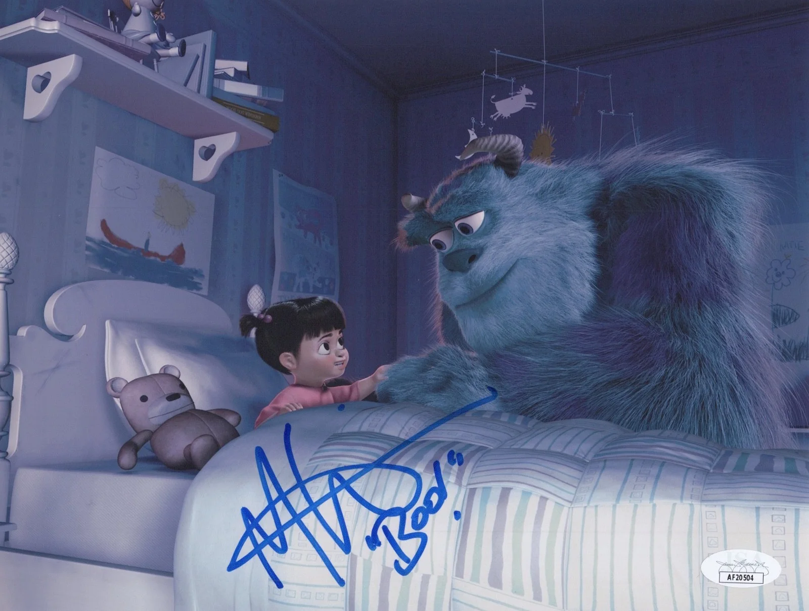 MARY GIBBS — MARY GIBBS Authentic Hand-Signed "MONSTERS INC~ BOO" 8x10 Photo (JSA COA)