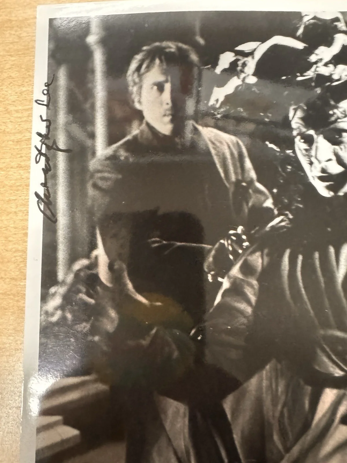 Christopher Lee and Prudence Hyman Signed Photo. The Gorgon. Star Wars Horror, изображение 2