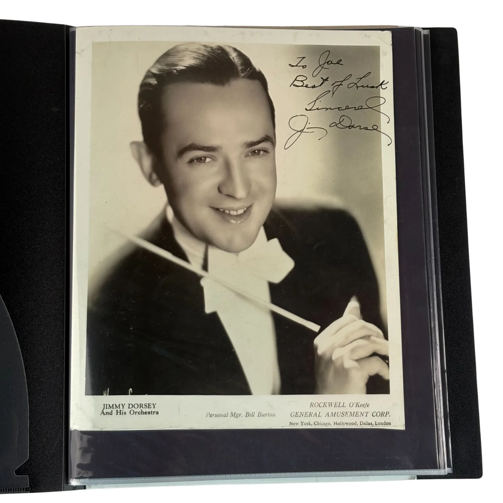 Big Band Autograph Photo Binder Jim Dorsey Krupa James Barnet Teagarden More, изображение 2