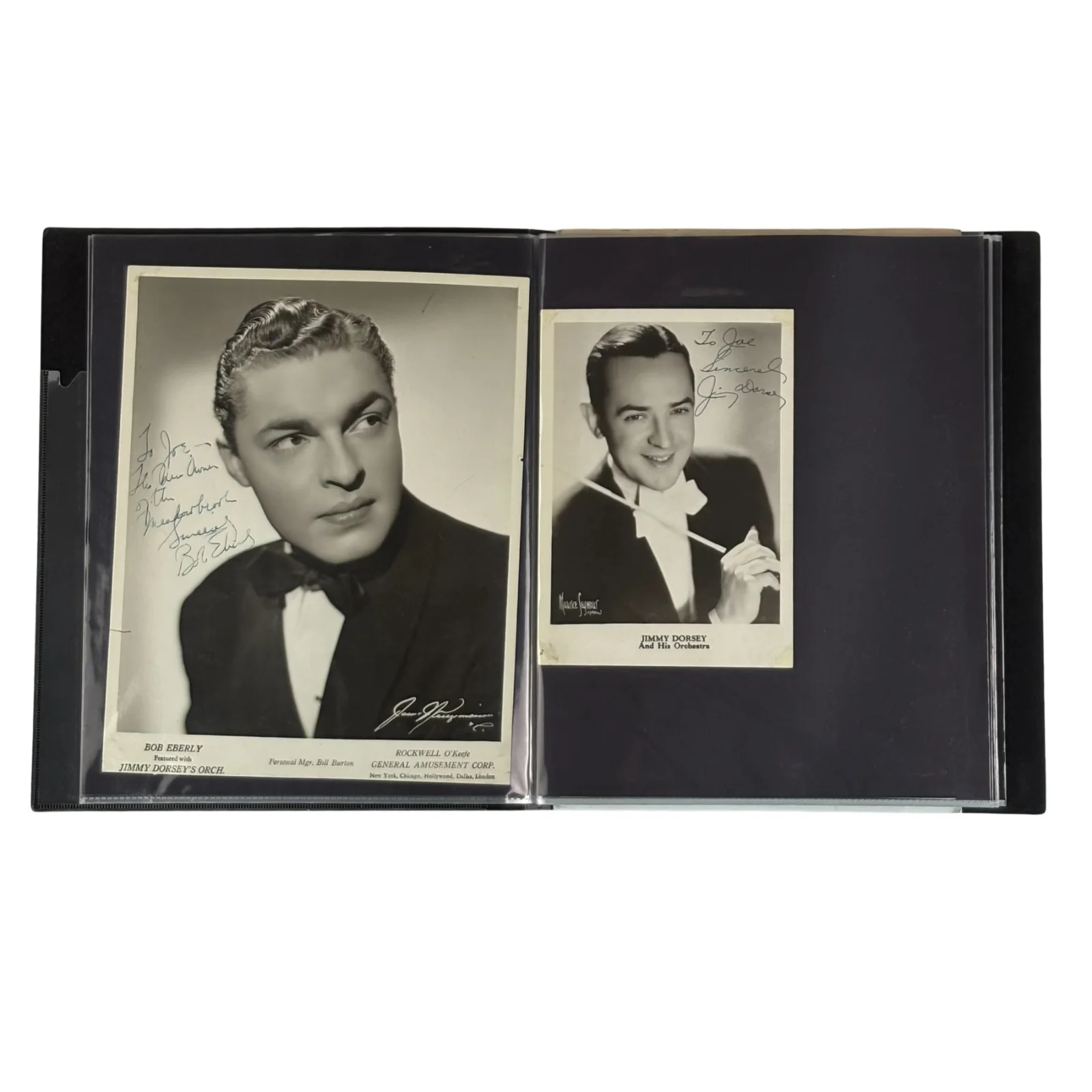 Big Band Autograph Photo Binder Jim Dorsey Krupa James Barnet Teagarden More, изображение 4