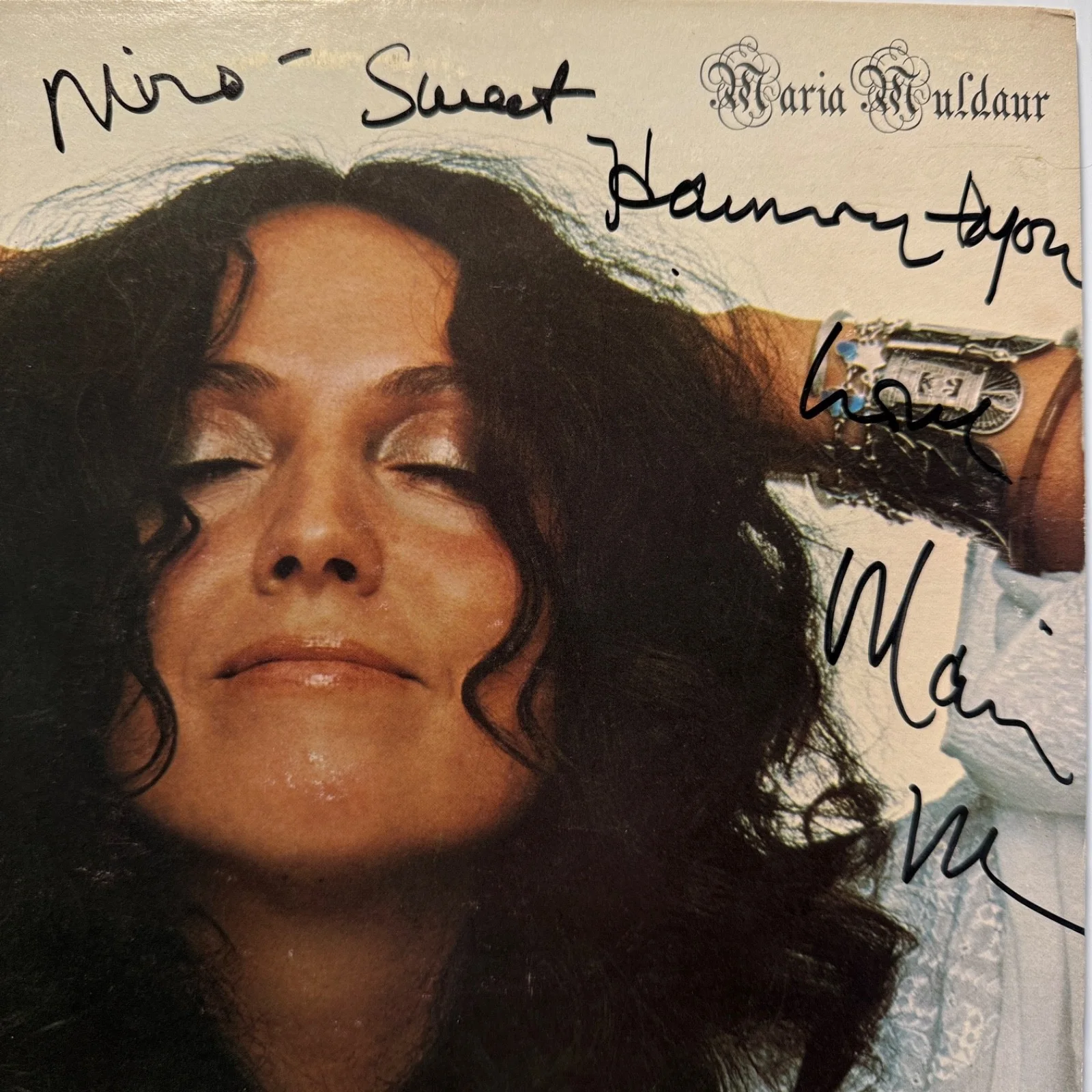 MARIA MULDAUR "Sweet Harmony AUTOGRAPHED ON COVER usa vinyl Reprise MS 2235, изображение 2