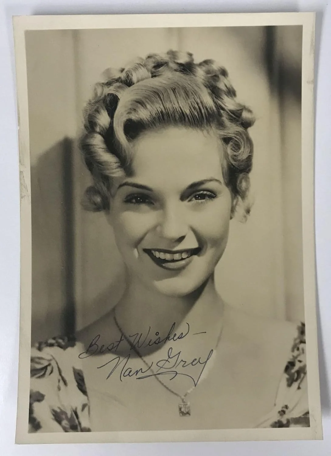 Nan Grey — Nan Grey (d. 1993) Signed Autographed Vintage 5x7 Photo