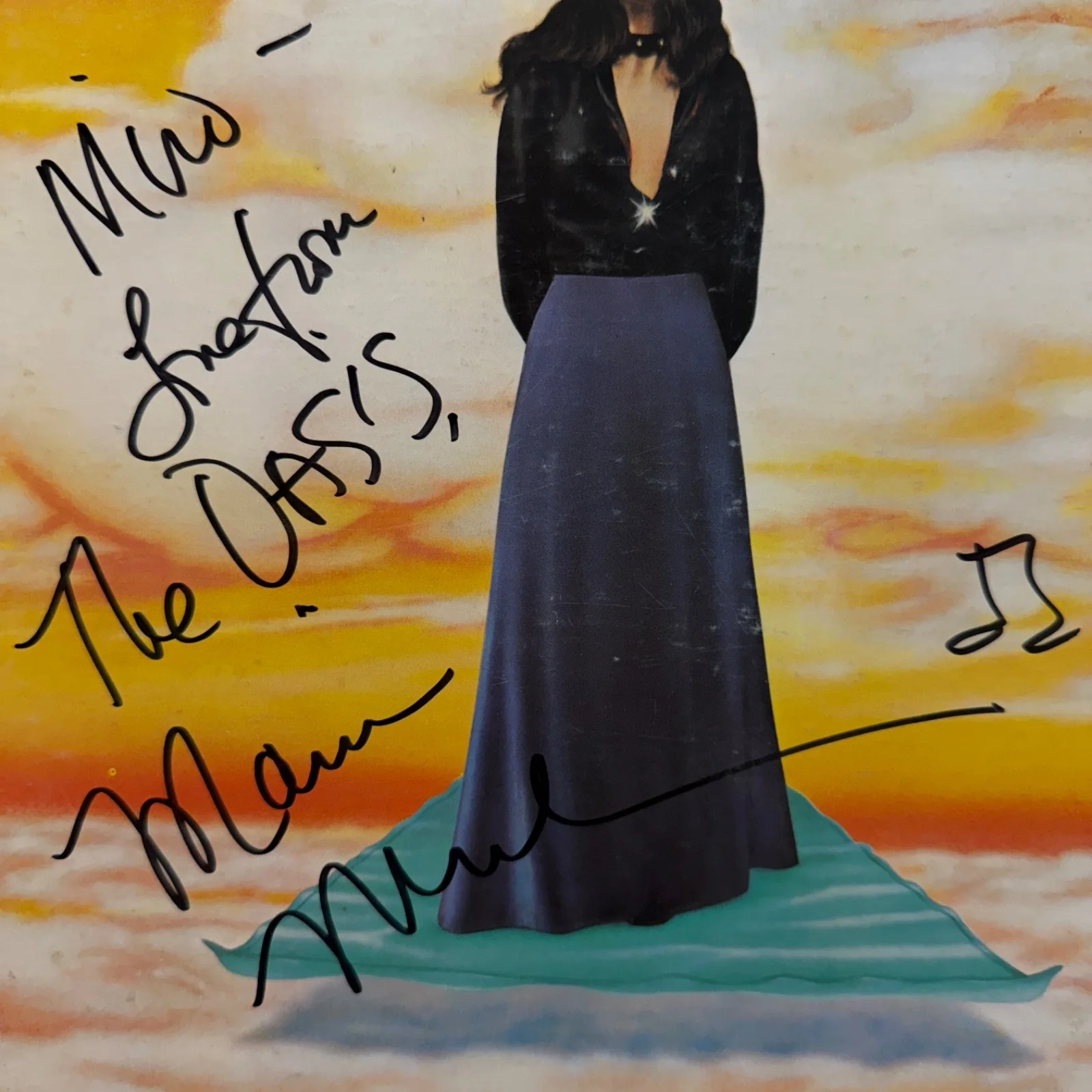 MARIA MULDAUR "Maria Muldaur" AUTOGRAPHED ON COVER usa vinyl album MS 2148, изображение 2